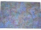 Purple-Blue Cotton Batik Quilted Place Mat Set - reversible/three-ply (4 place mats)