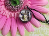 Glass Dome Pendant Necklace
